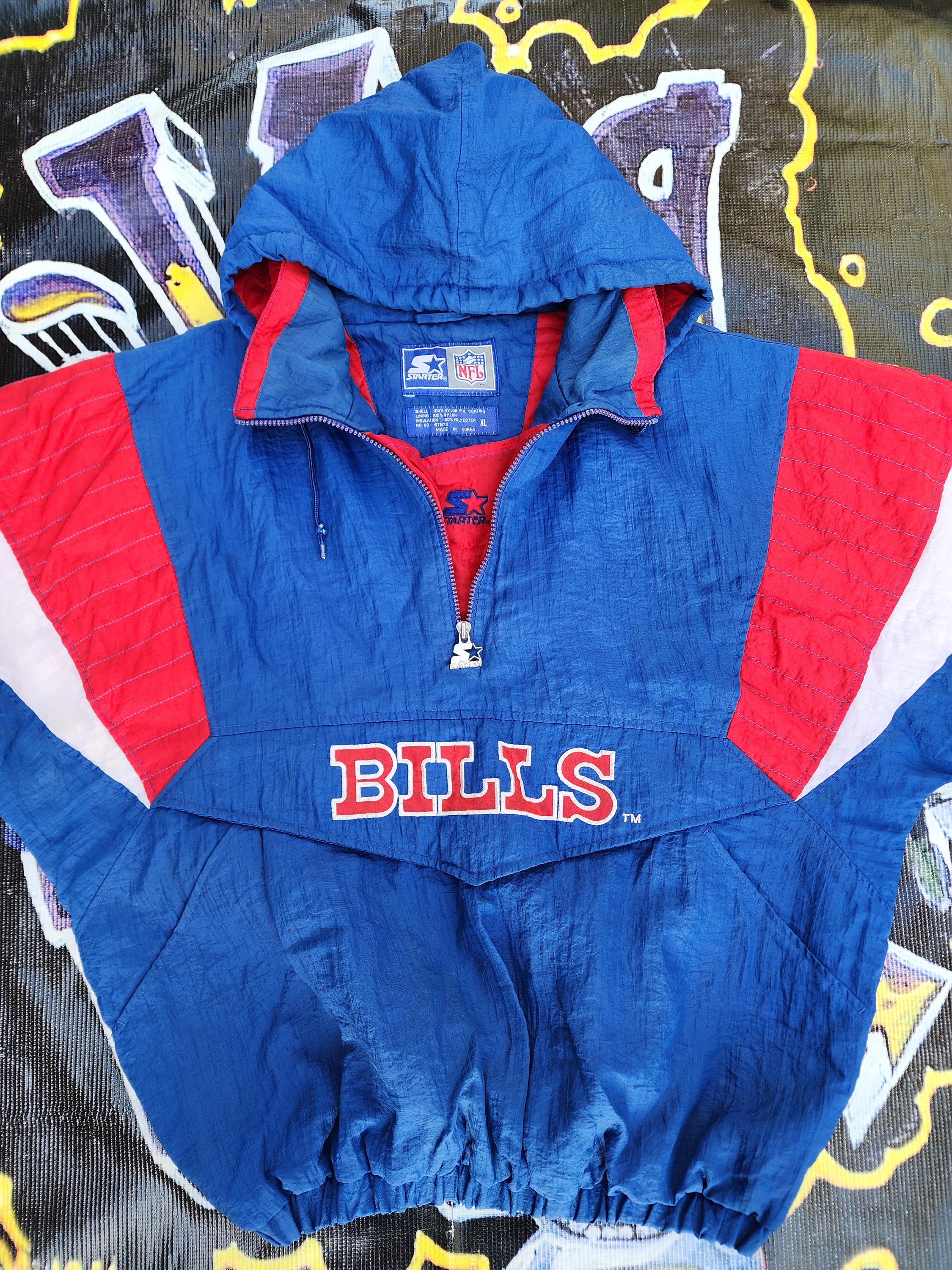 Vintage 90s Buffalo Bills Starter Pouch Jacket XL - Etsy