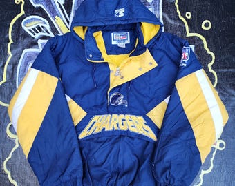Vintage 90s Los Angeles St. Louis Rams Starter Pouch Jacket Blue