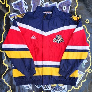 Vintage 90s Florida Panthers Apex One Light Lined Jacket XL Vtg