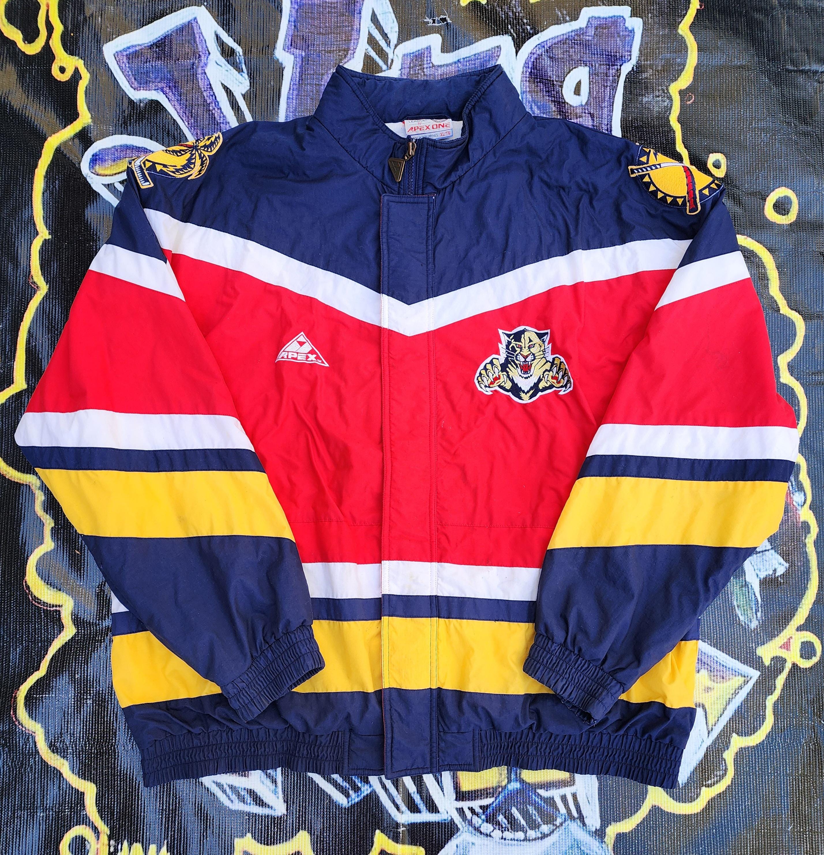 Vintage 90s Florida Panthers Apex One Light Lined Jacket XL Vtg