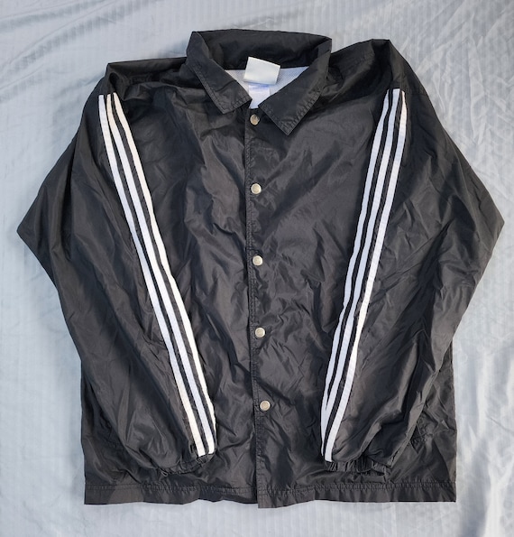 Vintage 1990s Adidas Black White Full Zip Mesh Lining Track Vintage 1990s Adidas Black White Full Zip Mesh Lining Track
