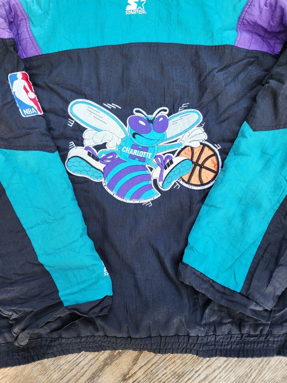 Vintage 1990s Charlotte Hornets Starter Pouch Jac… - image 5