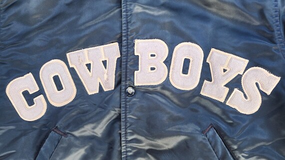 Vintage 1980s Dallas Cowboys Starter Satin Bomber Jacket S - Etsy