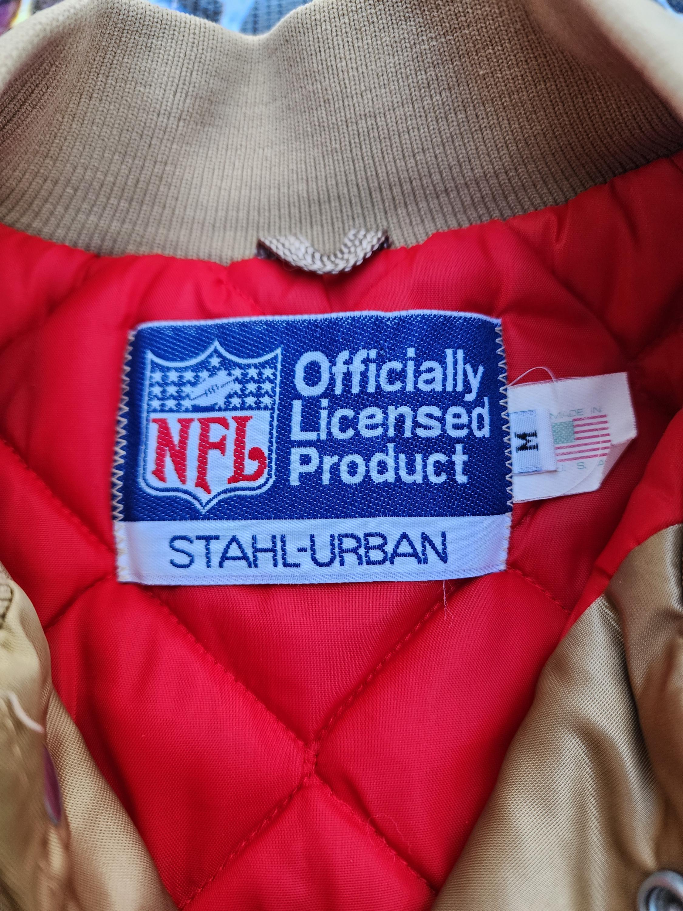 Vintage 1980s San Francisco 49ers Stahl-urban Satin Bomber Jacket 