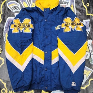 Michigan Starter Jacket - Etsy