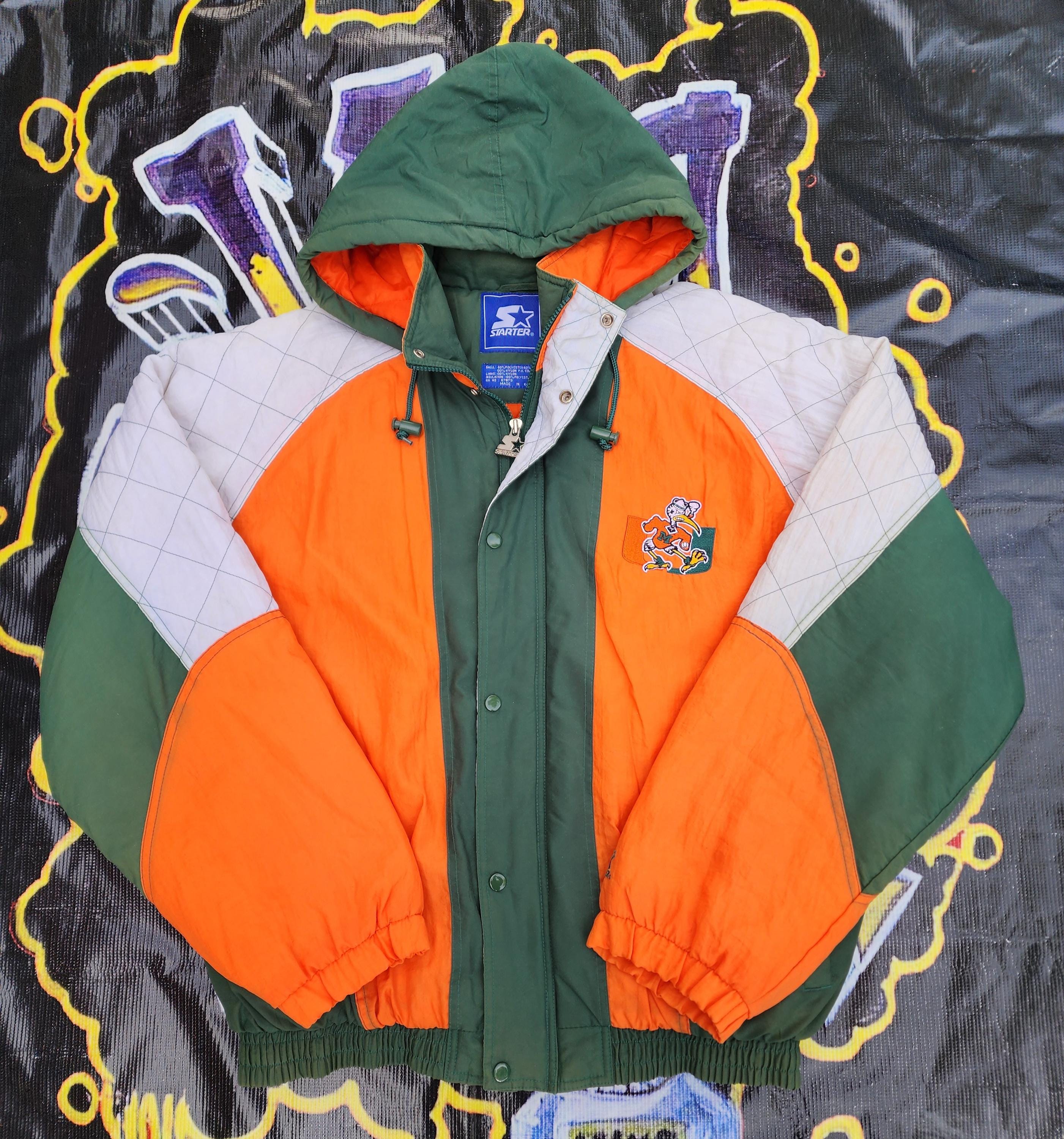 Vintage 90s Miami Hurricanes NCAA Starter Quilt Jacket XL - Etsy