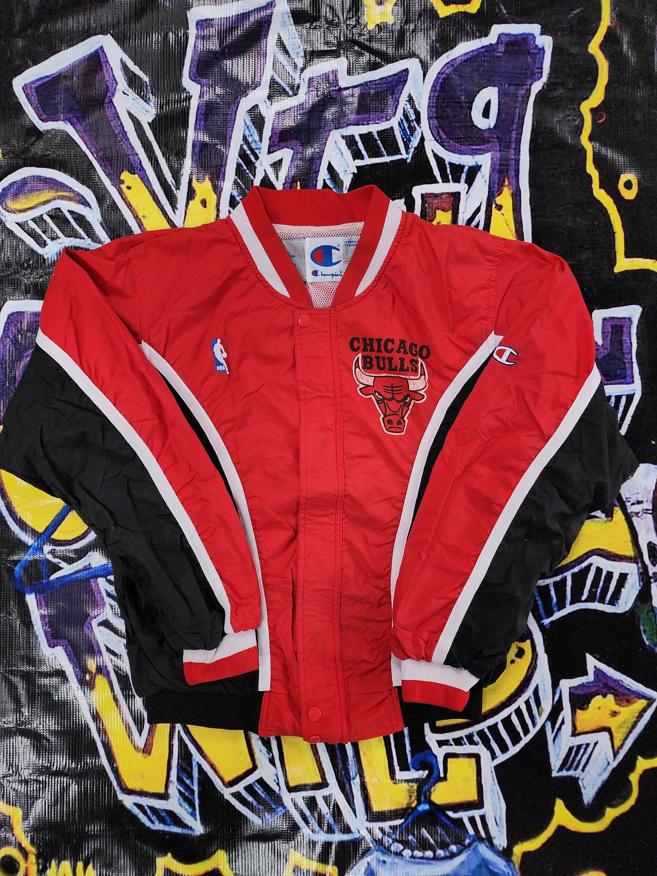 Vintage 1990s Chicago Bulls Champion Warm up Jacket XS - Etsy Vintage 1990s Chicago Bulls Champion Warm up Jacket XS - Etsy