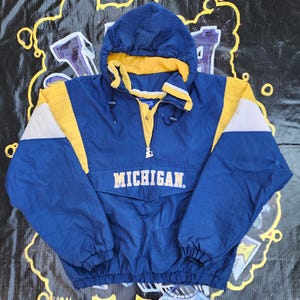 University of Michigan Wolverines Starter Jacket - Etsy