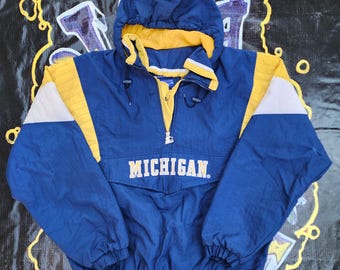 【ヴィンテージ物】 STARTER MICHIGAN XL 在庫1点 値段交渉〇 Vintage Michigan 1/2 Zip Anorak Pullover Starter Jacket - XL - Etsy