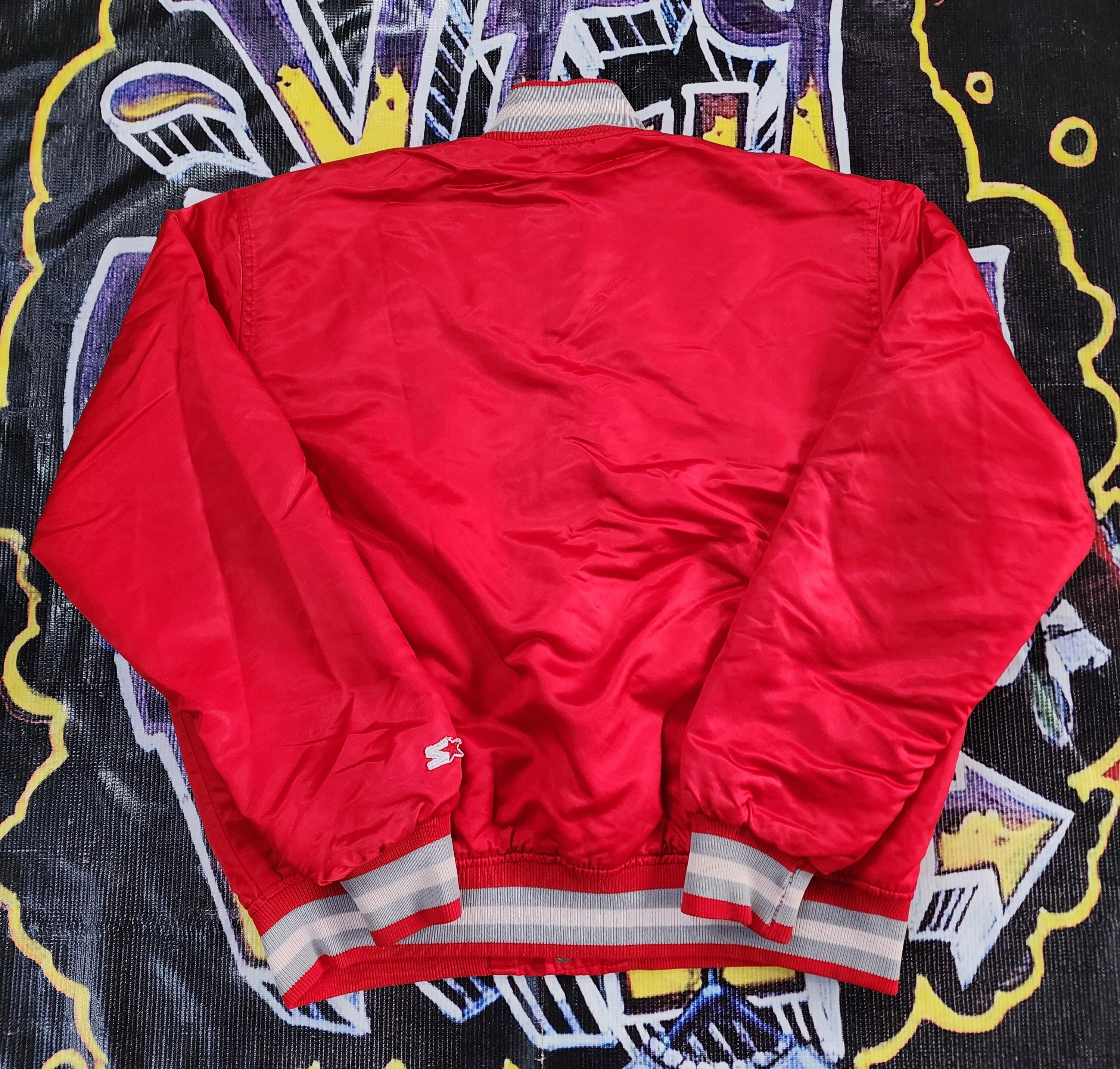 Veste Satinée Vintage Starter University Of Nevada Las Vegas UNLV Rebels, Taille XL, Années 90