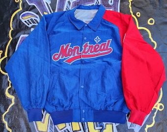 Vintage 90s Montreal Expos Starter Nylon Jacket XL - Etsy