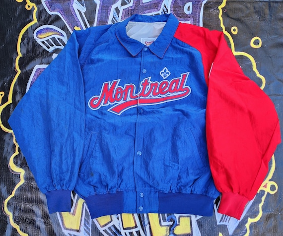90年代　MLB 旧モントリオール エキスポス サテンジャケット　XL Vintage 90s Montreal Expos Starter Nylon Jacket XL - Etsy