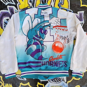 Charlotte Hornets ジャケット NBA chalk line 90s LOCKER LINE NBA