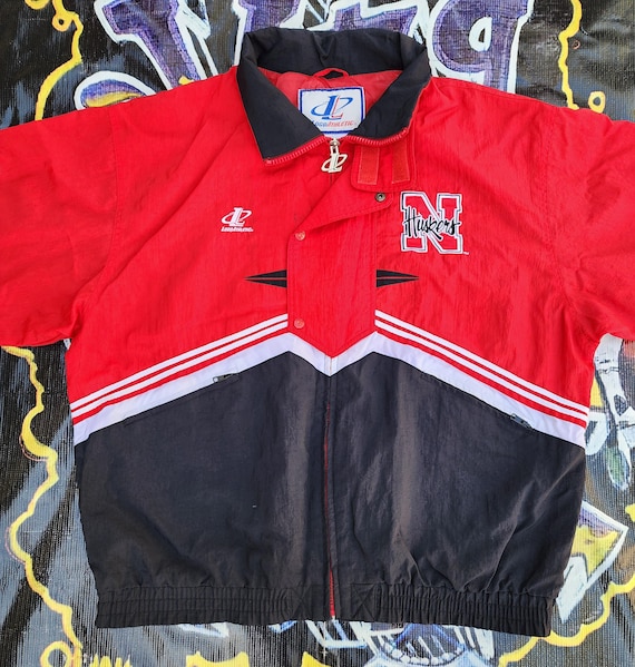 ウォームアップウェア Vintage 1990 University Nebraska Starter Vintage 90s Nebraska University Huskers Logo Athletic Light Jacket