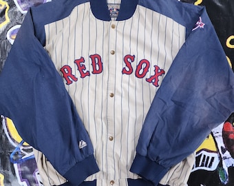 BASEBALL BOSTON RED SOX JACKET JERSEY MAJESTIC SIZE L | eBay