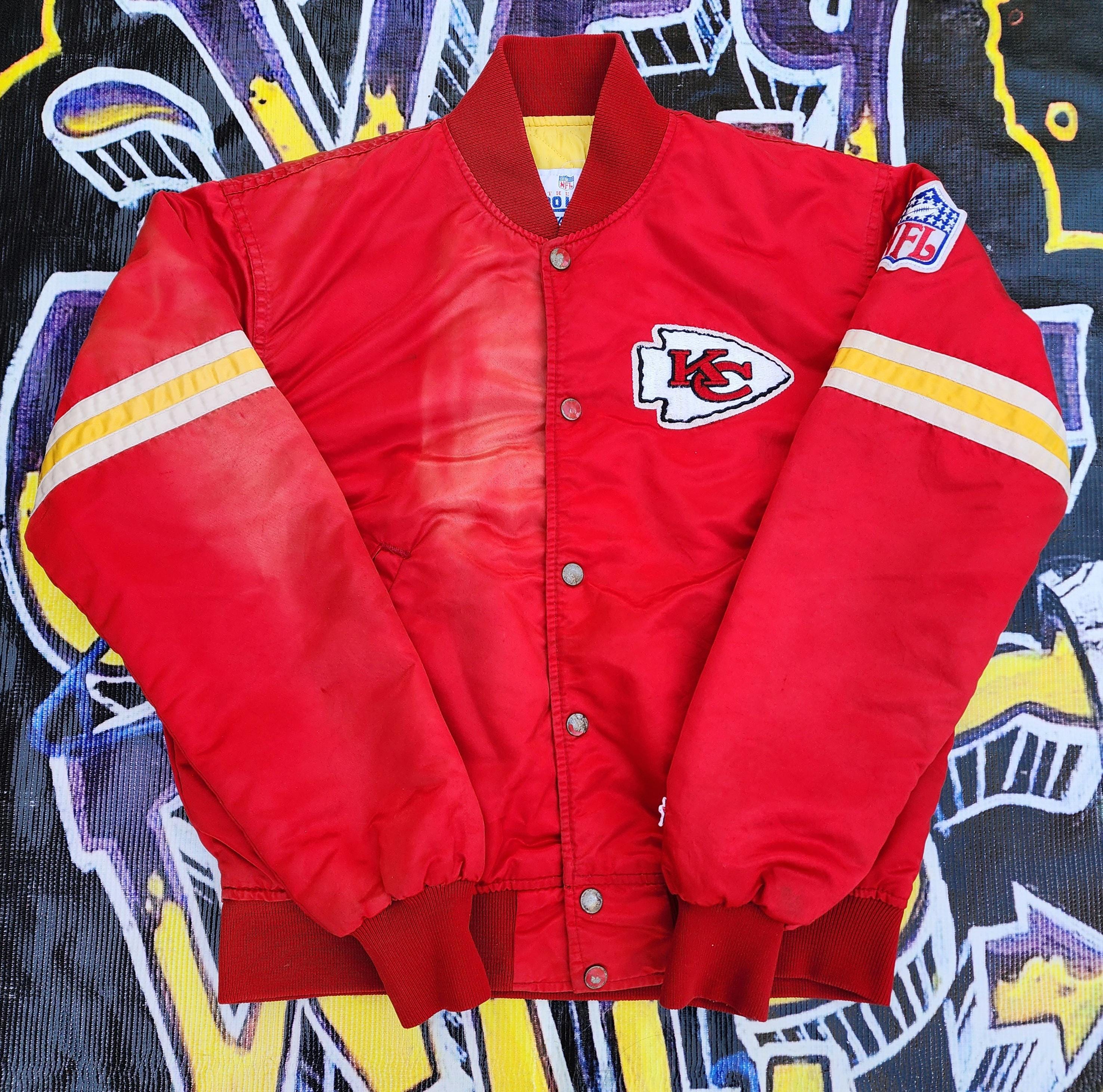 Chiefs Satin Jacket - Etsy Chiefs Satin Jacket - Etsy