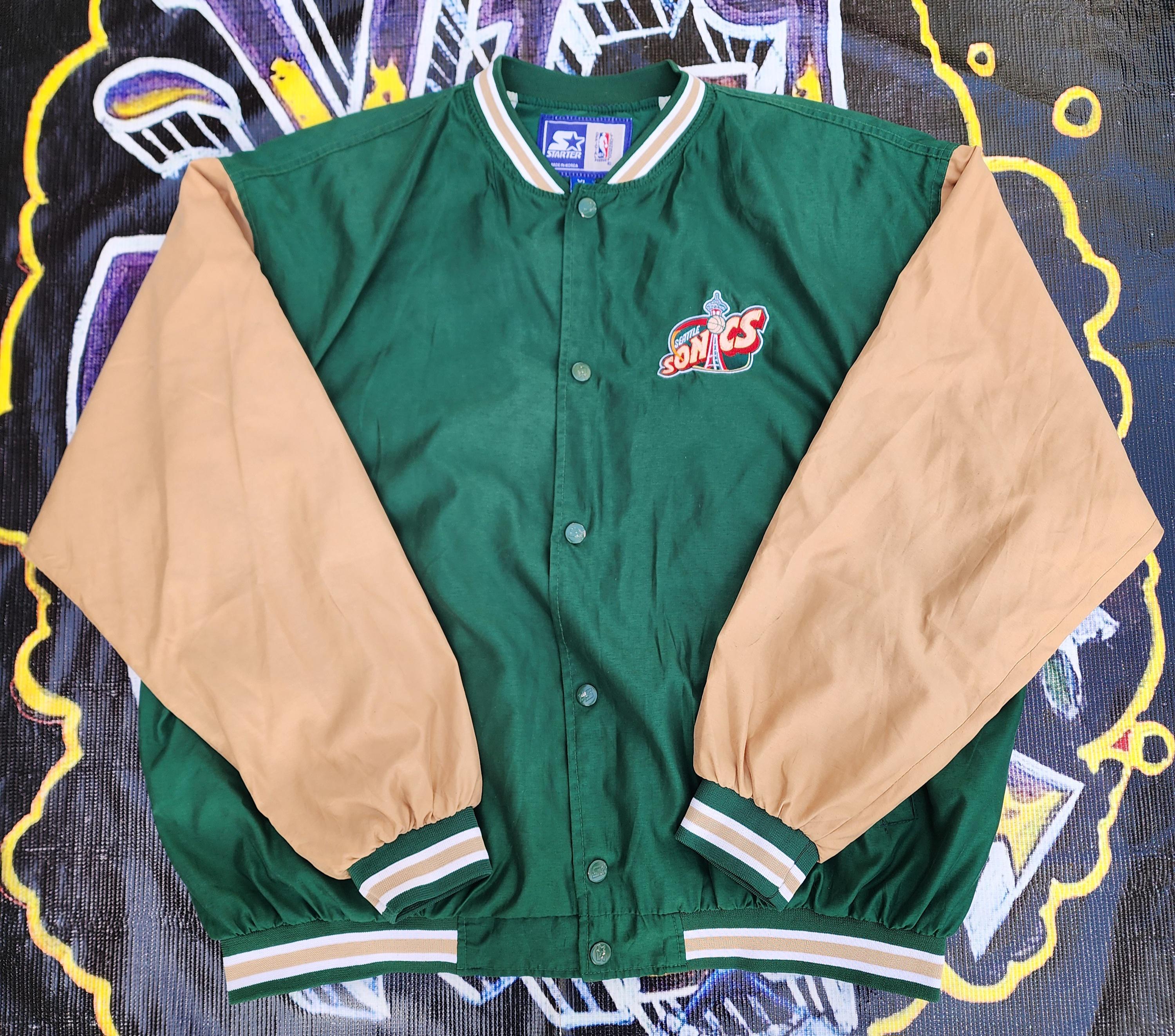 Vintage 1990s Seattle Supersonics Sonics Starter Light Button up