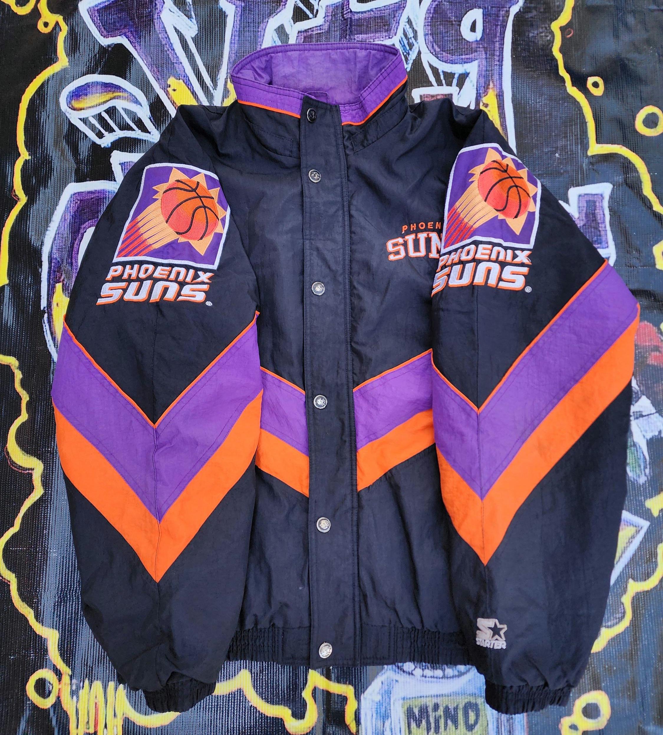 Vintage 1990s Phoenix Suns Starter Arm Logos Jacket Large - Etsy