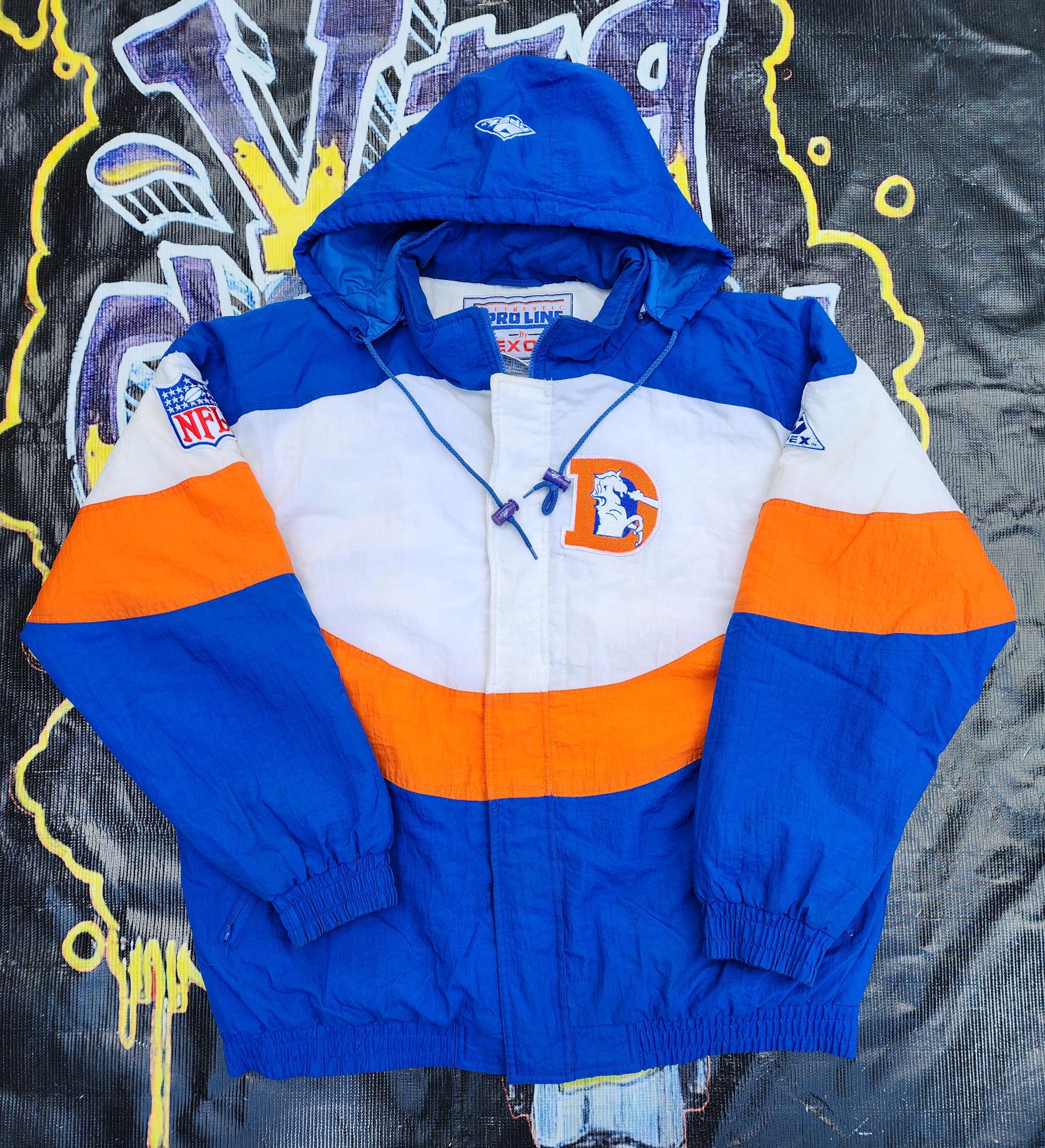 Vintage 90s Denver Broncos Apex One Wave Jacket XL - Etsy