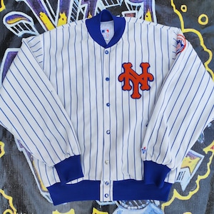 Vintage 80s 90s New York Mets Felco Bomber Pinstripe Jacket XXL