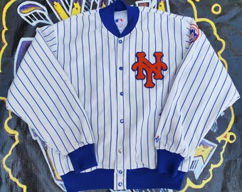 Vintage 1990s New York Mets Starter Satin Bomber Jacket L - Etsy