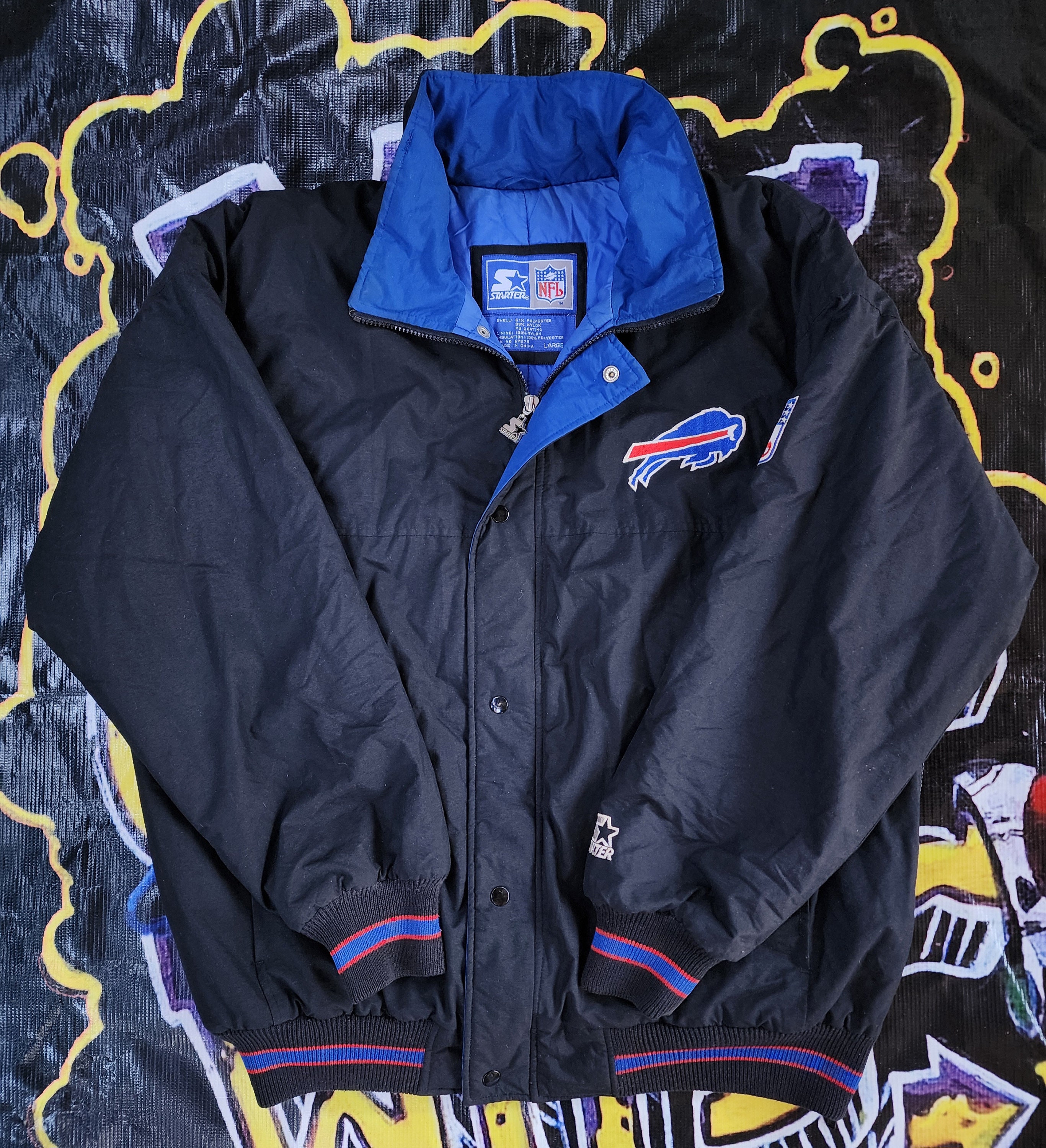 Vintage 1990s Buffalo Bills Starter Full Zip Jacket Large - Etsy