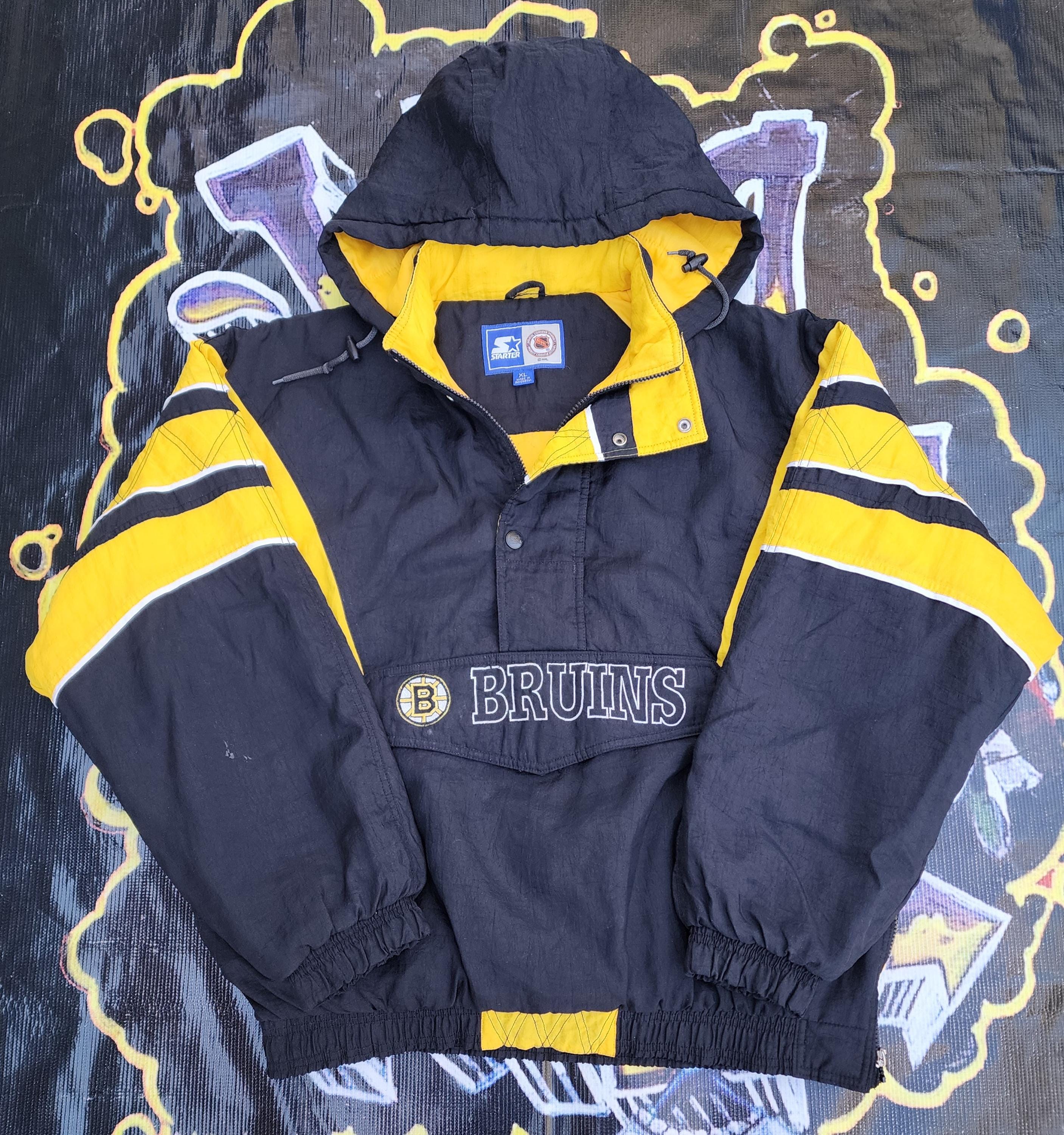 Vintage 1990s Boston Bruins Starter Pouch Jacket XL - Etsy