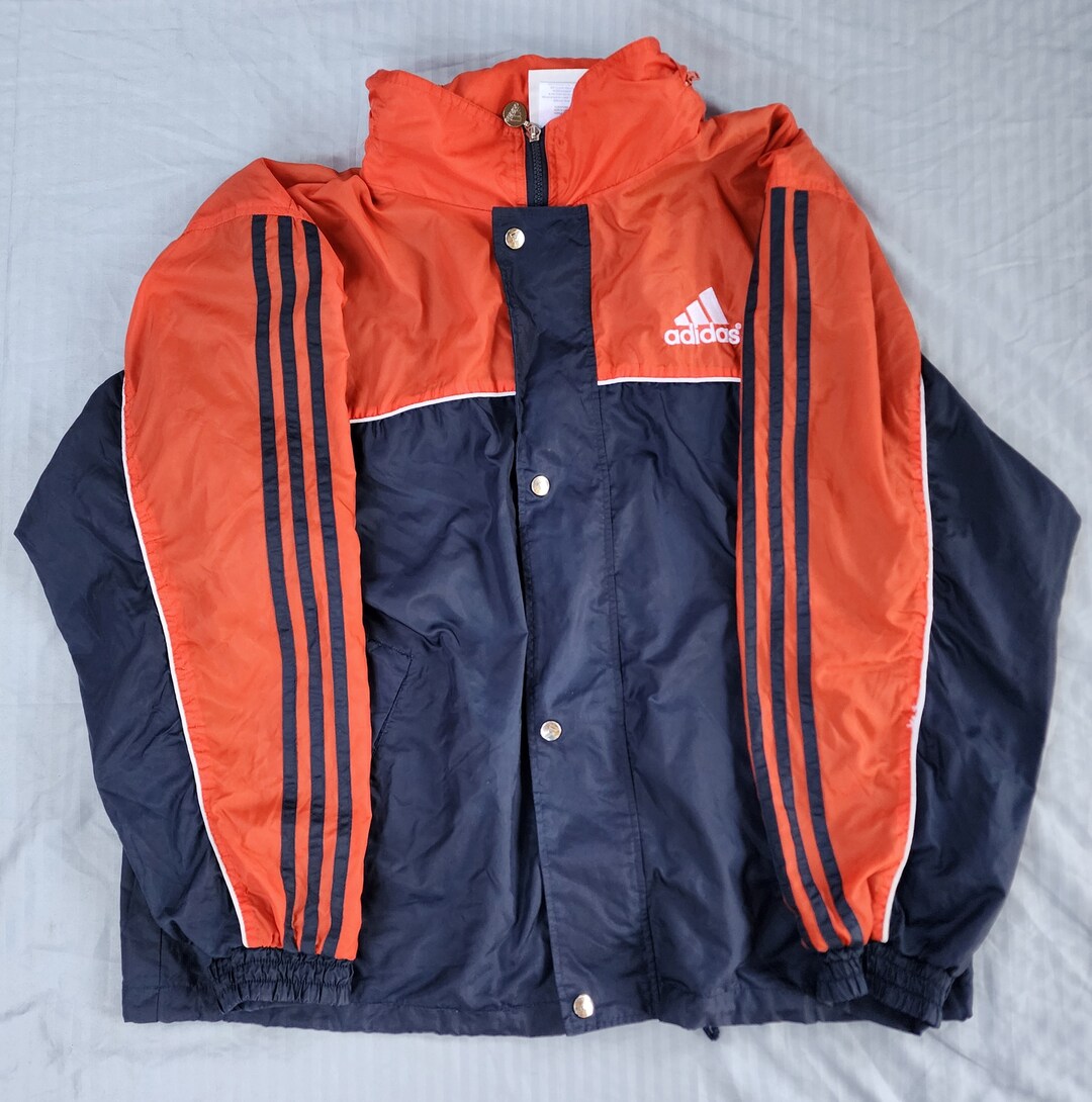 Vintage 1990s Adidas Blue Orange Mesh Lined Tuck Away Hood Jacket Large - Etsy UK Vintage 1990s Adidas Blue Orange Mesh Lined Tuck Away Hood Jacket Large - Etsy UK