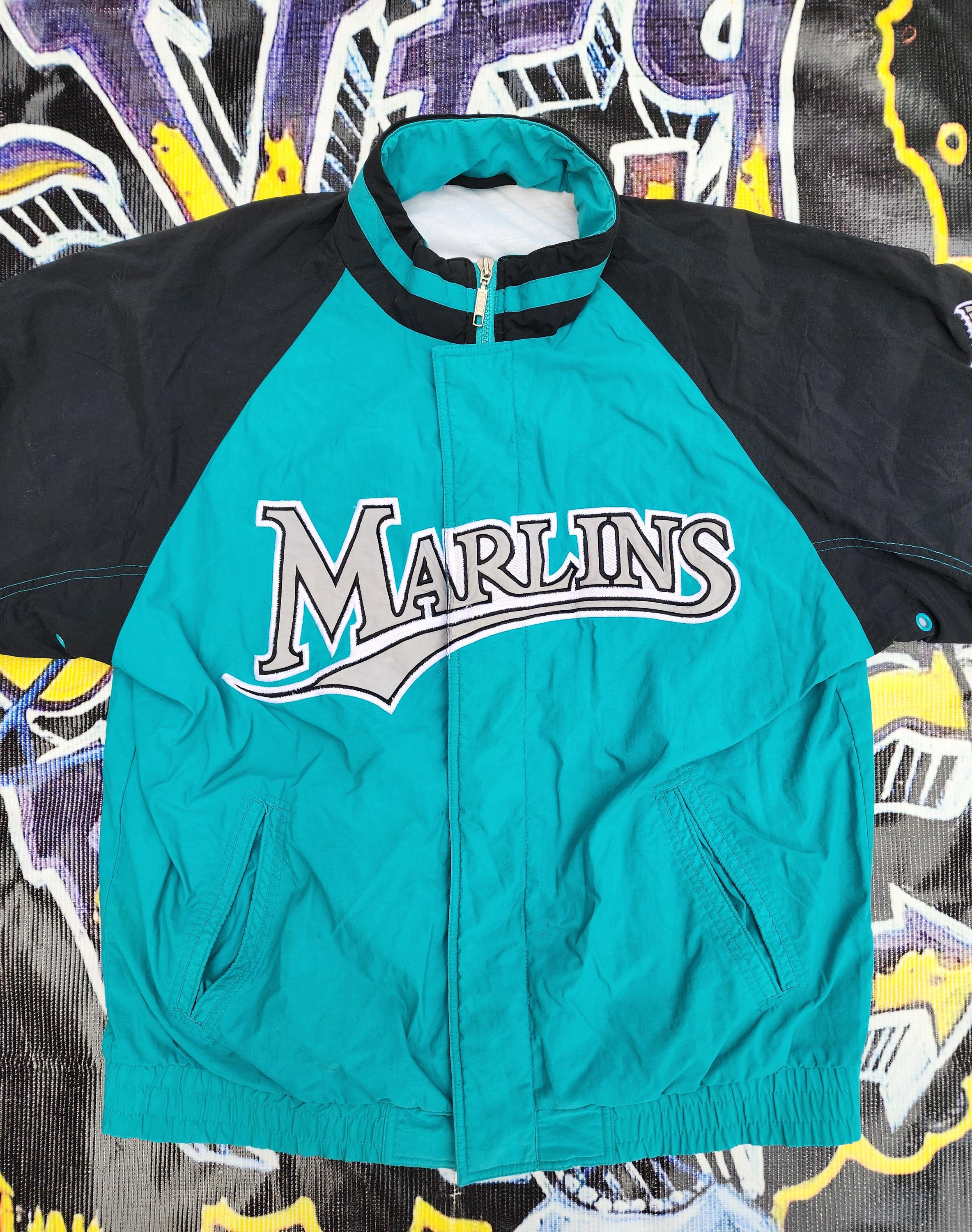 Vintage 90s Florida Marlins Apex One Light Lined Jacket Medium - Etsy