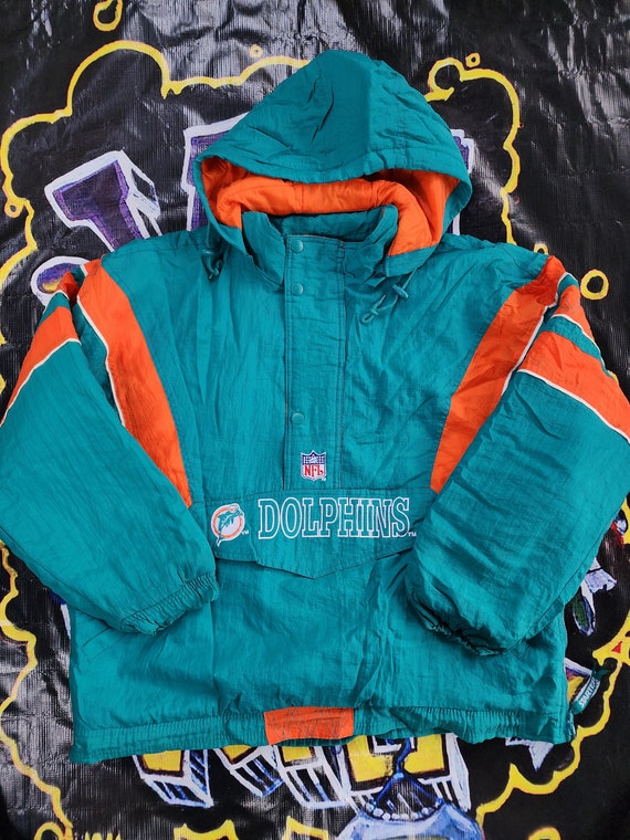 Vintage 1990s Miami Dolphins Starter Pouch Jacket 