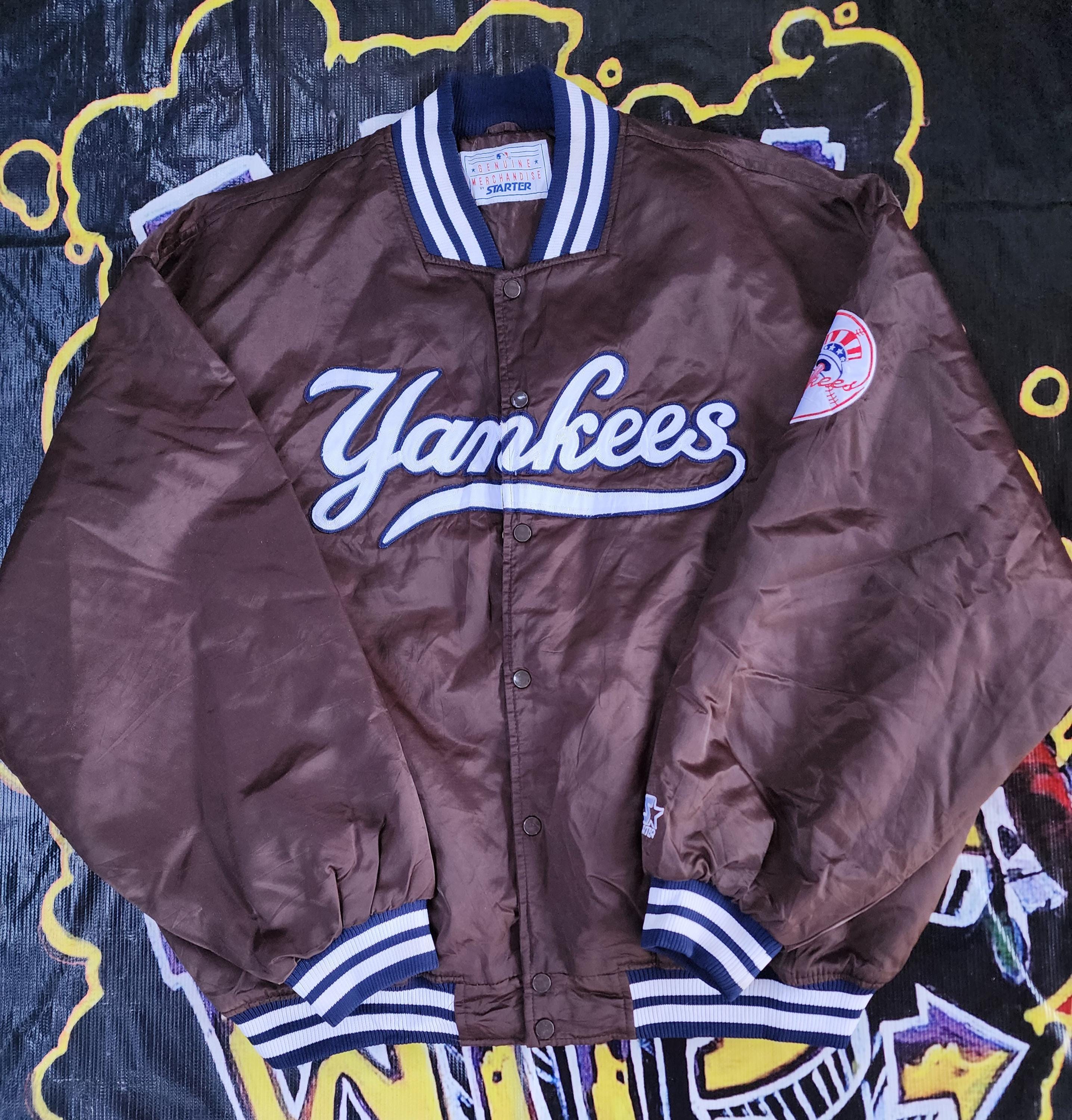 激レア 90's ブロックロゴ Yankees スタジャン XL - メルカリ