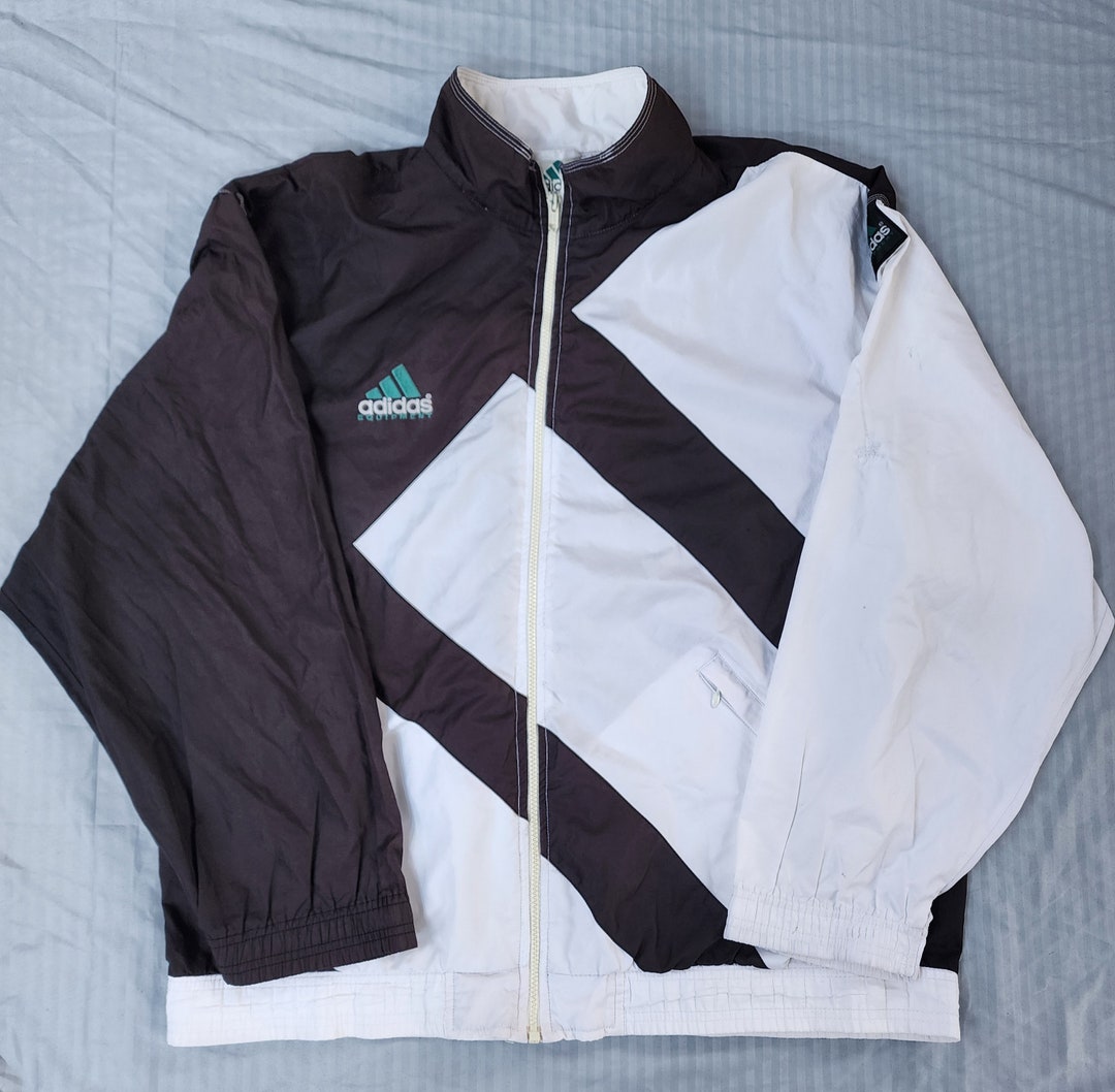 Vintage 1990s Adidas Equipment Windbreaker Jacket Big Logo Vintage 1990s Adidas Equipment Windbreaker Jacket Big Logo