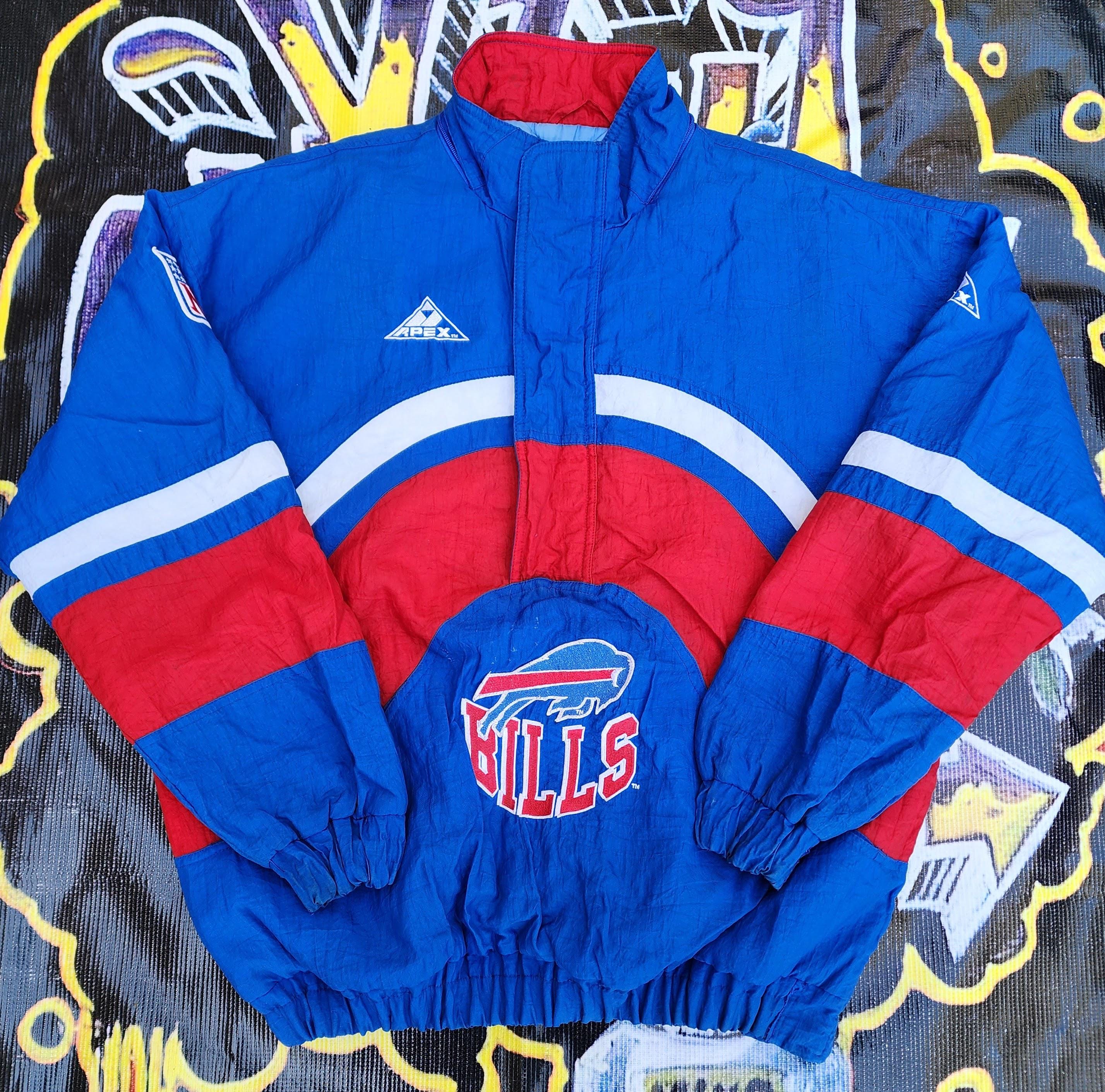 APEX ONE 90's NFL PROLINE バッファロー ビルズ Vintage 1990s Buffalo Bills Apex One Pro Line Puffer Jacket Large