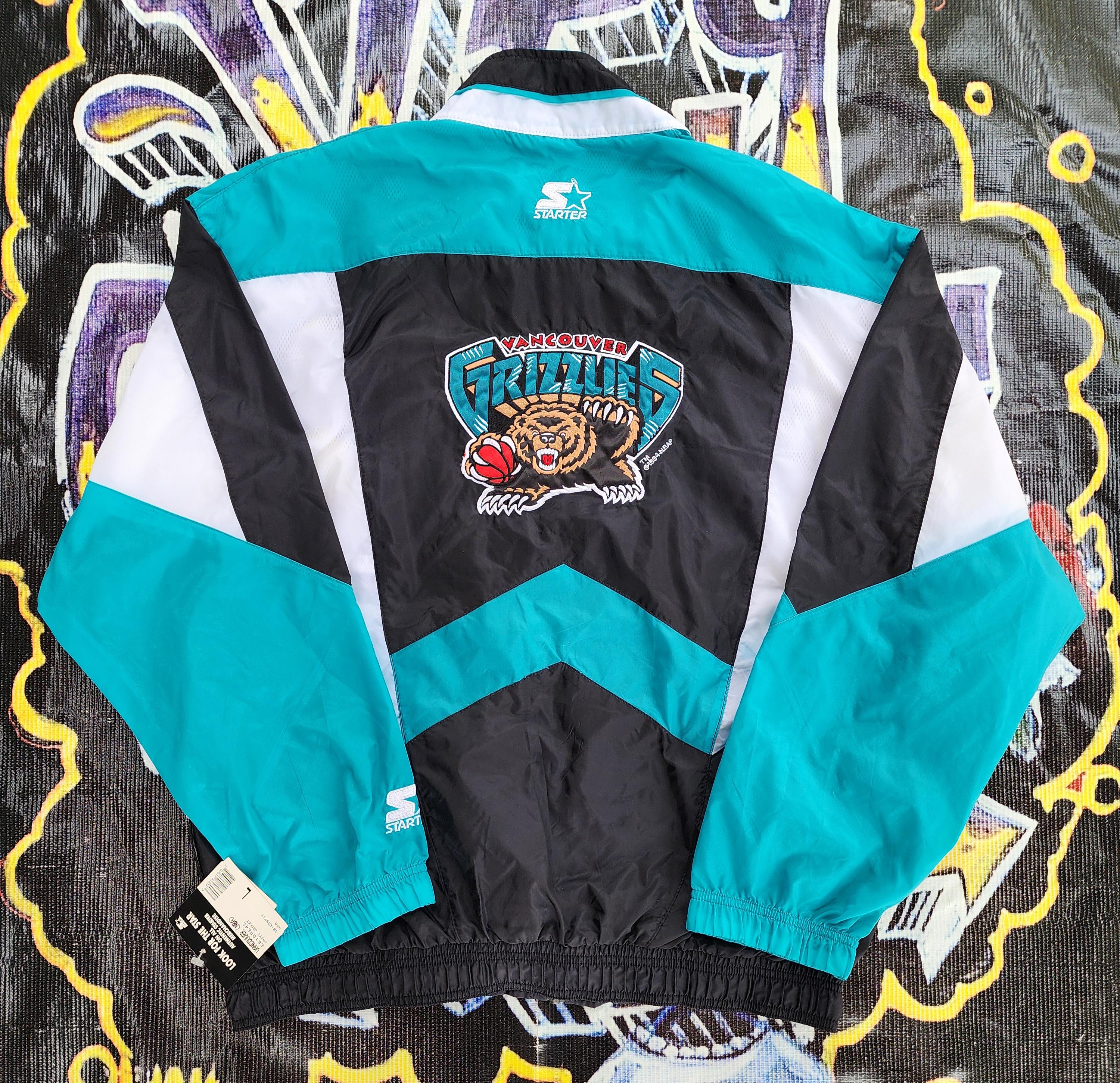 BNWT Vintage 90s Memphis Grizzlies Starter Windbreaker Jacket Mesh