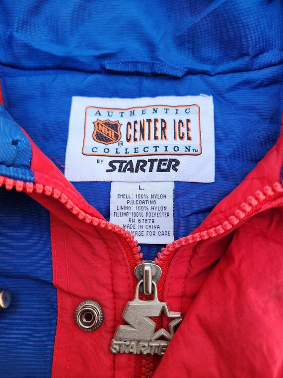 Vintage 1990s New York Rangers Starter Pouch Space Font Jacket