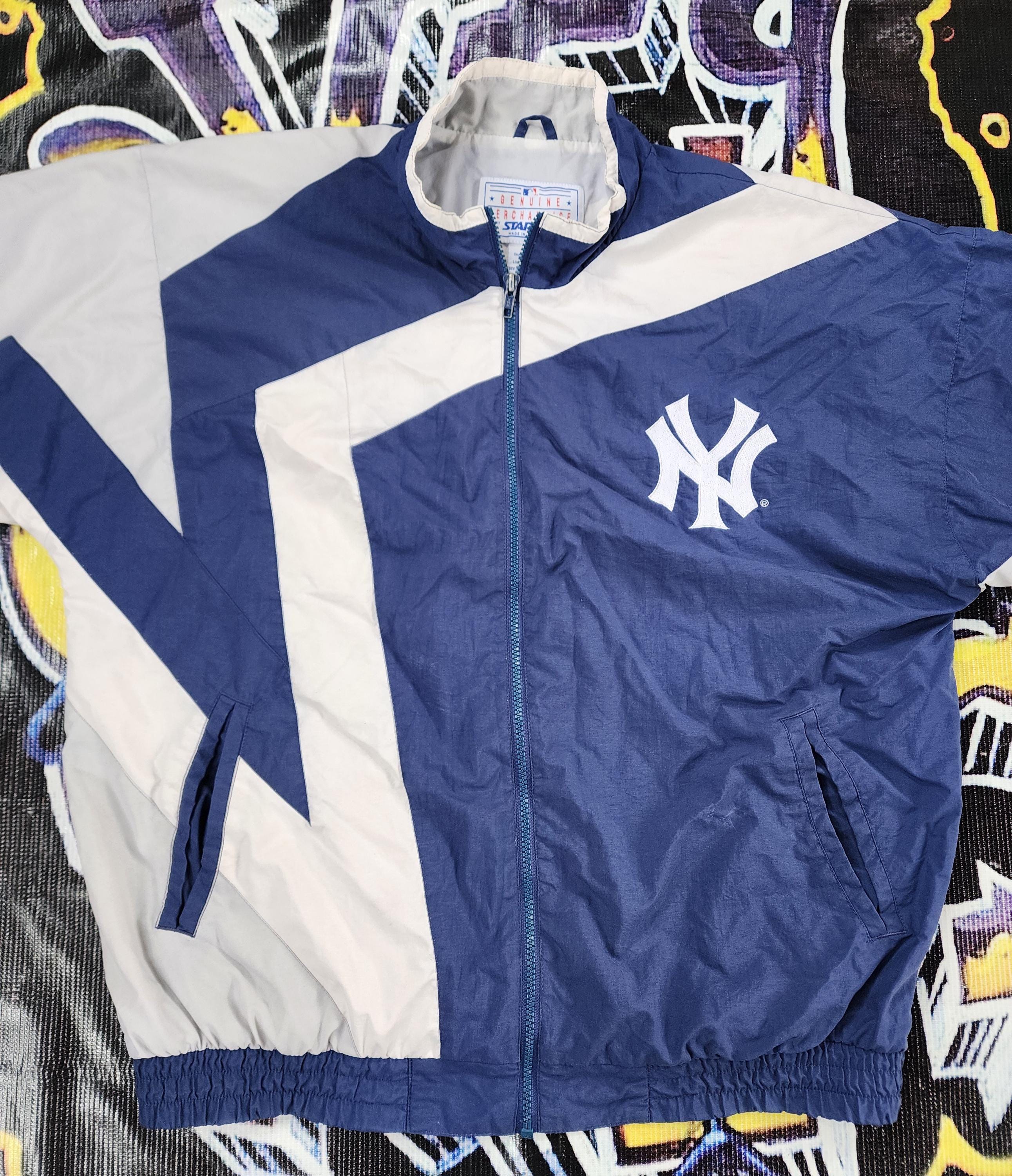 Vintage 1990s New York Yankees Starter Light Windbreaker Jacket