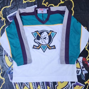 Maillot Vintage Anaheim Mighty Ducks - Taille 52, Violet - CCM Années 90 - Neuf