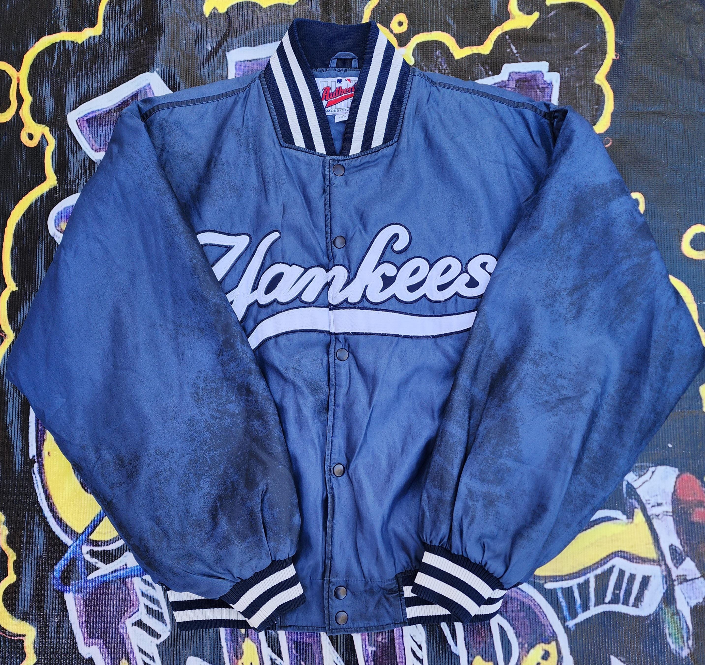 Yankees Majestic XXL ジャケット ネイビー