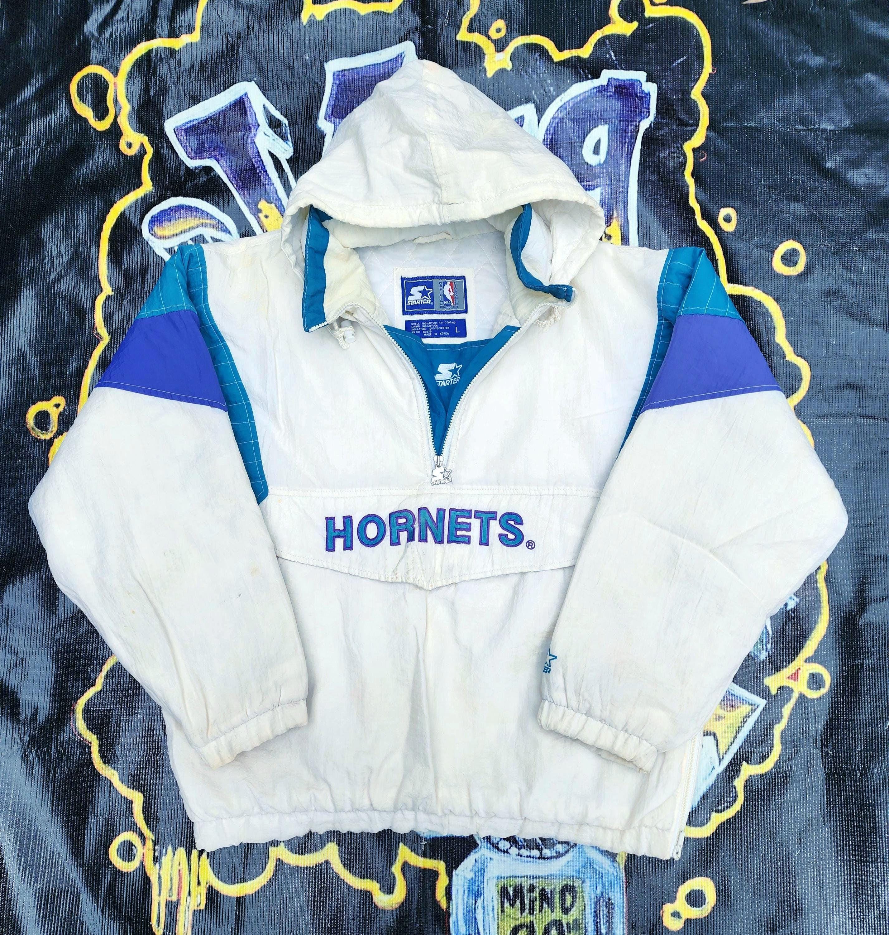 90s Charlotte Hornets Starter Jacket - Etsy