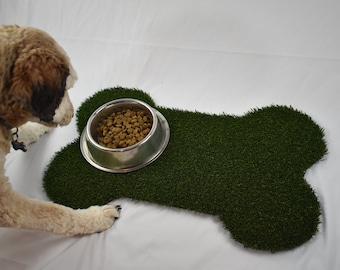 Plat à vaisselle en os de chien