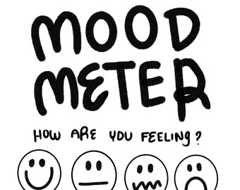 Daily Mood Tracker, Mood Tracker, Self-Care Chart, Printable Mood Tracker, Mental Health Tracker