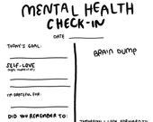 Mental Health Check In, Daily Mood Tracker, Mood Tracker, Self-Care Chart, Printable Mood Tracker, Mental Health Tracker
