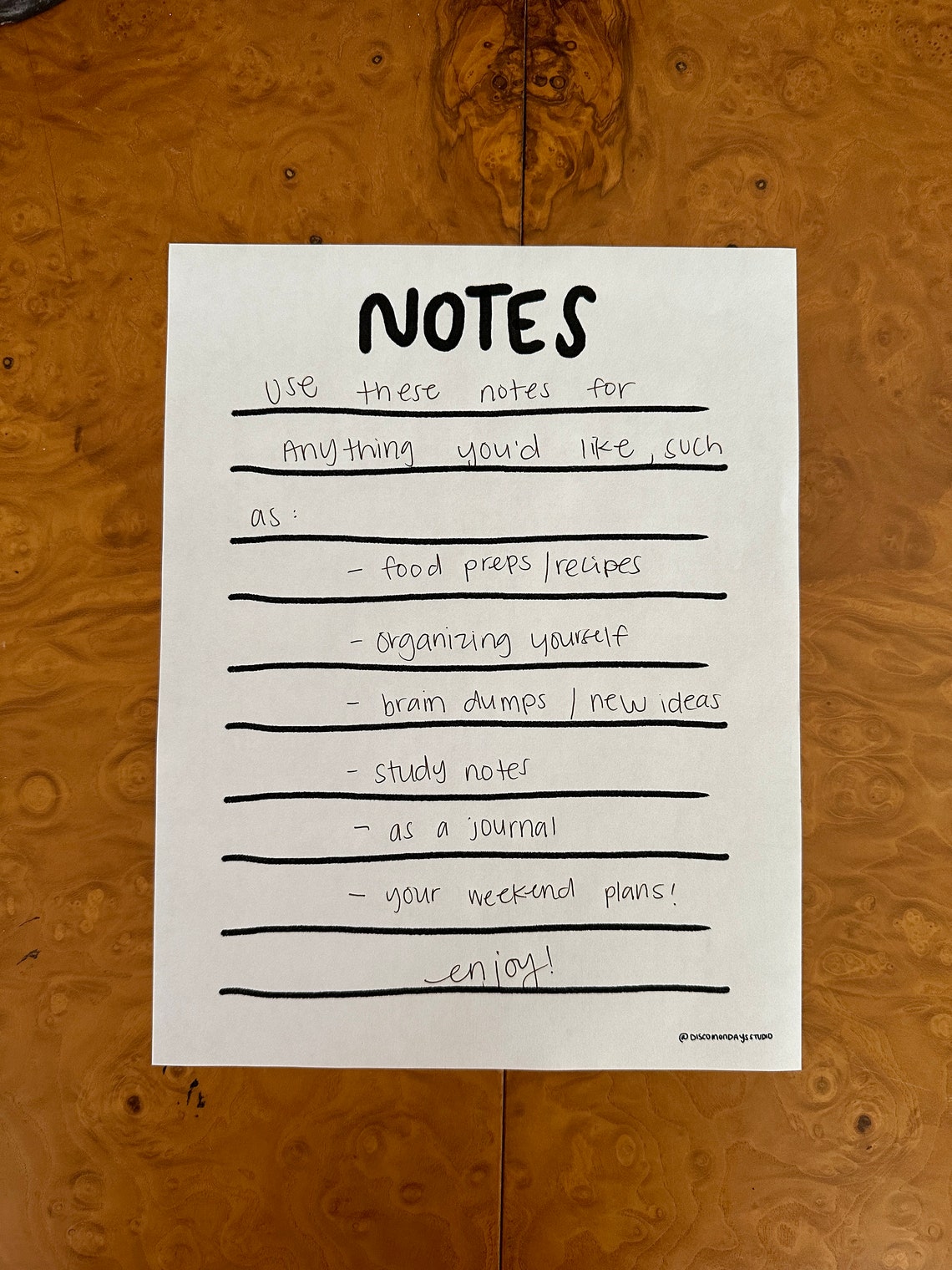 Minimal Notes List, Digital Notes, Printable Notes, Notes, Digital ...
