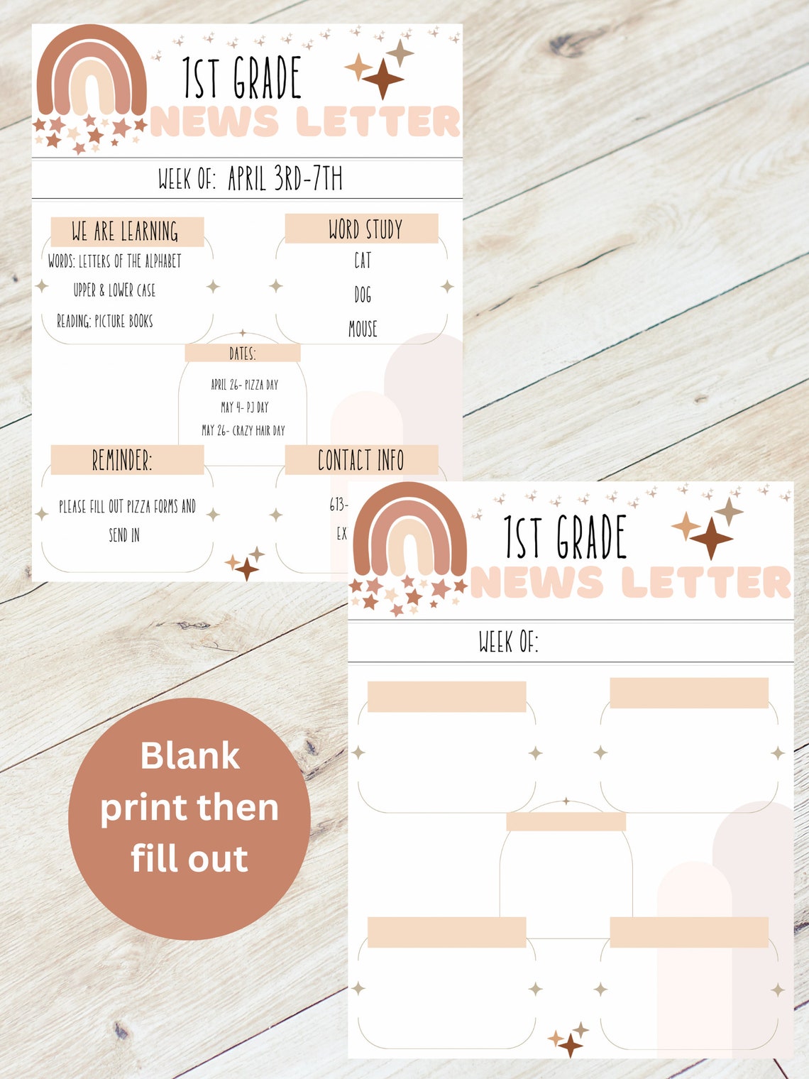 Updates Printable Printable Teacher News Letter,teacher Mail, Teacher Updates, Teacher ...