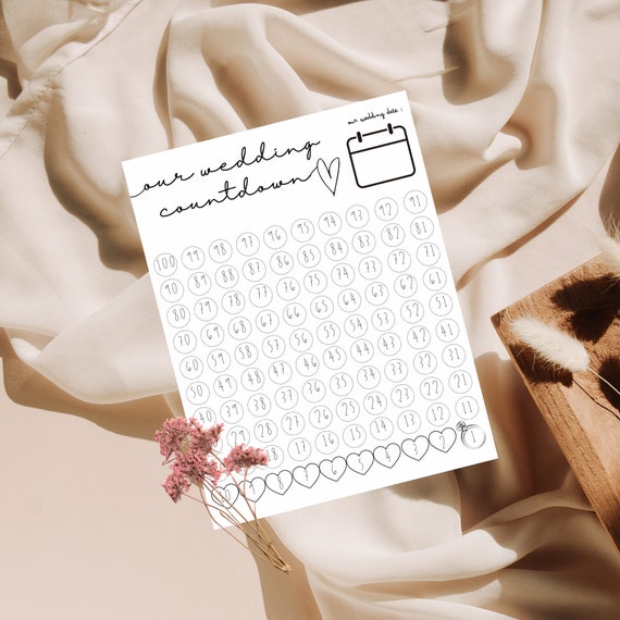 How many days until my wedding countdown | Honestweddingadvice.com