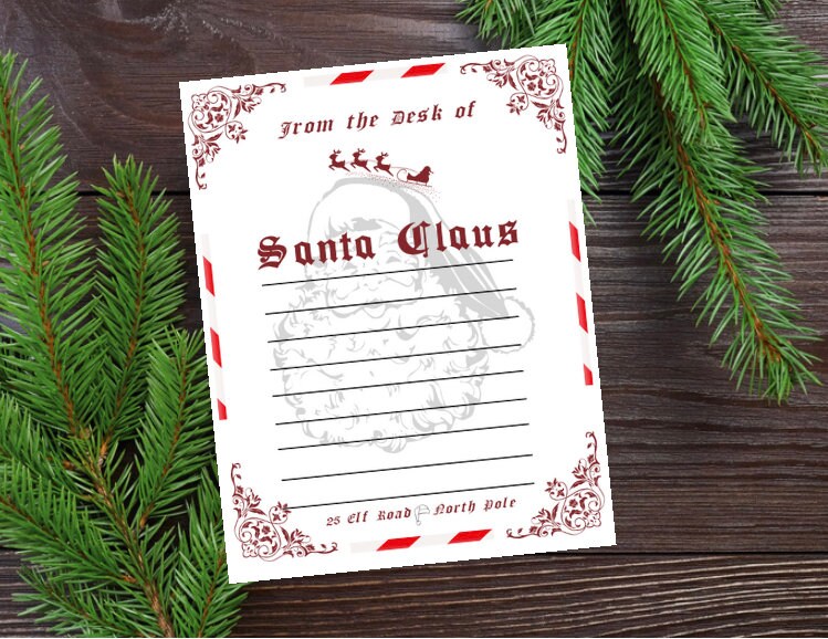 Official Letter From Santasanta Letter From Card - Etsy