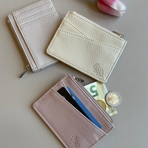 Mini Premium Kartenetui Kartenhalter kleines Portemonnaie mit 6 Fächern und Münzfach in 3 verschiedenen Farben
