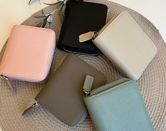 NEW 2025 Mini Budgeting Wallet/Card Holder Business Cards, many compartments; ideal for budgeting; small, leather, WITHOUT inserts