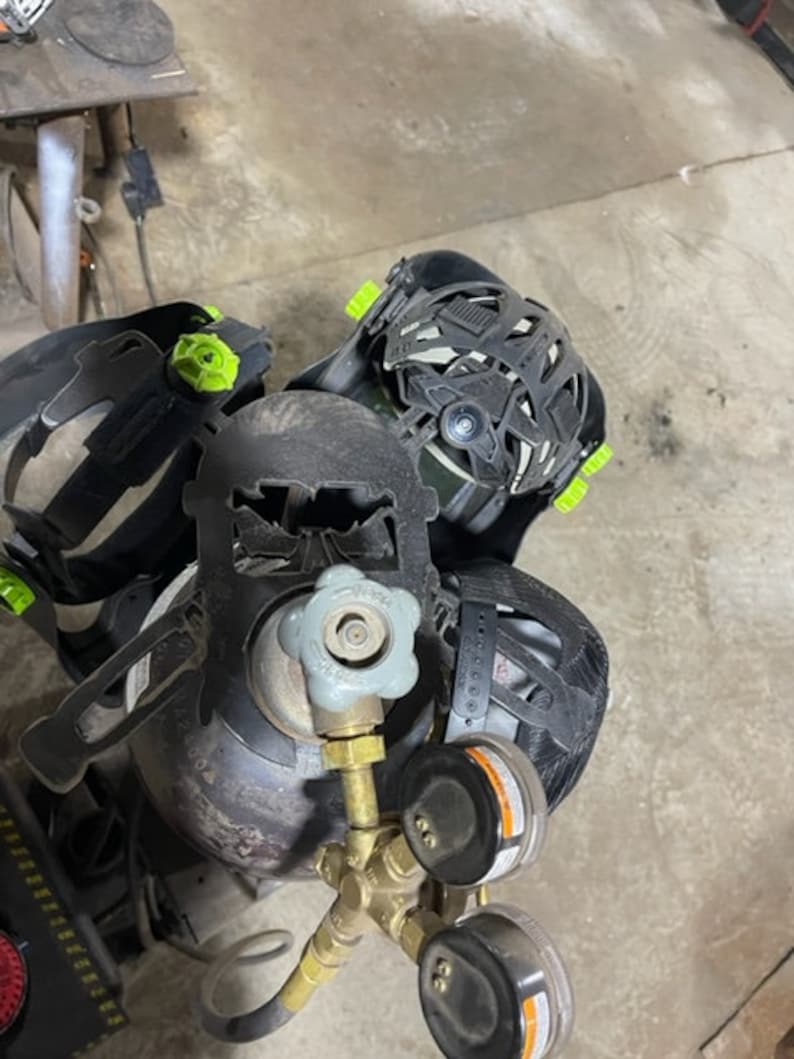 Welding Helmet Hanger for Gas Bottle Customizable Etsy