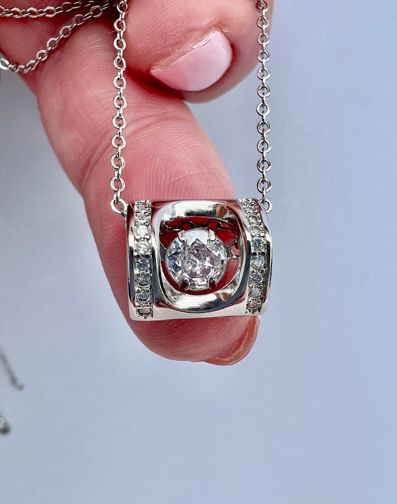 Adored Moissanite 925 Sterling Silver Necklace main image 0
